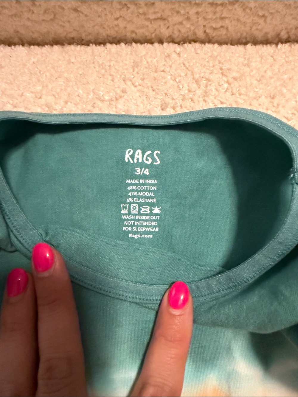 Rags 3/4 Rompers - Picture 7 of 7